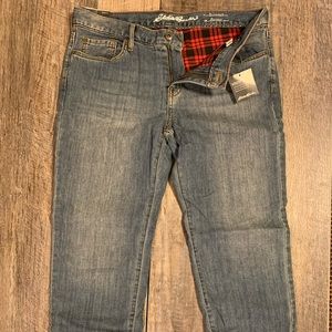 Women’s Eddie Bauer flannel lined jeans